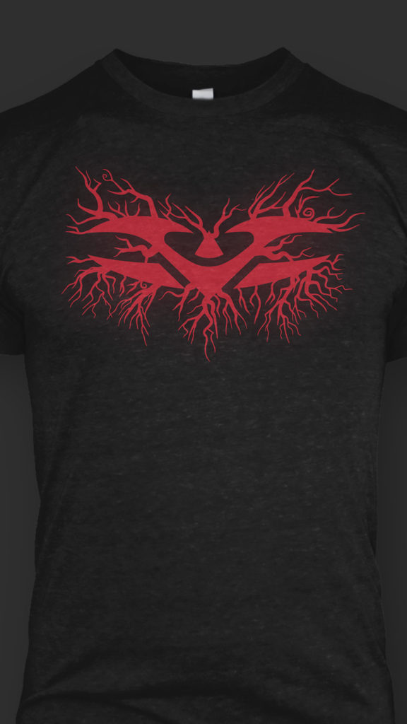 Heavy metal roots Valken Logo, inspired by the movie mandy.