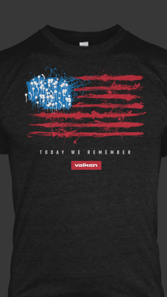 Abstract American flag paintball splatter. Today we remember. Memorial day t-shirt.